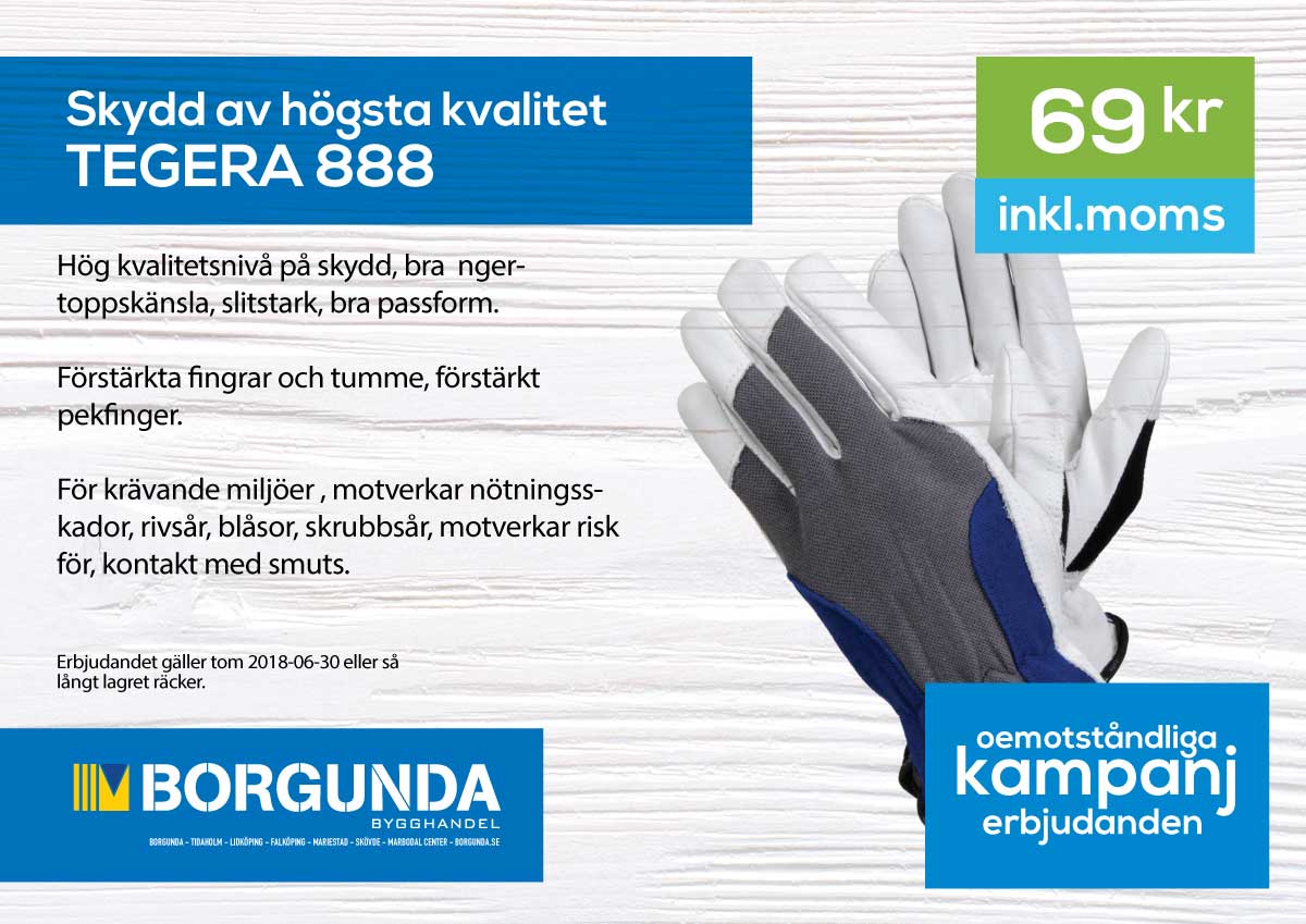 Skydda händerna med Tegera 888
